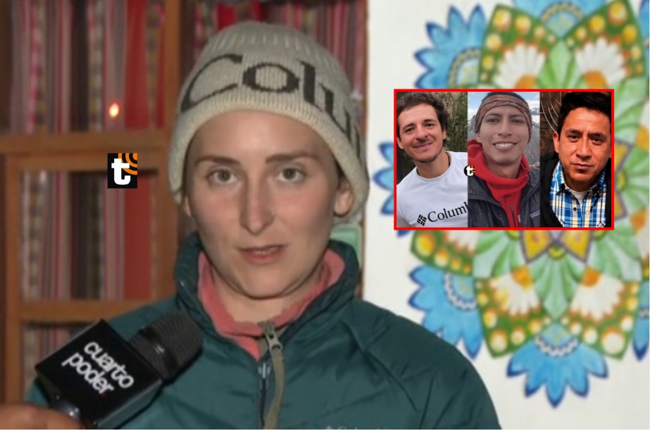 Paola Chiappina, novia de Alejandro Ugarte, pide seguir buscando a los tres montañistas desaparecidos en el Huascarán.