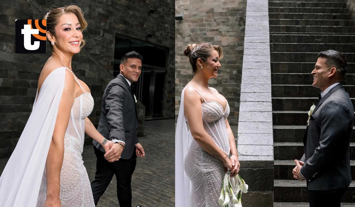 Las imágenes difundidas revelan detalles inéditos de la preparación de Karla y Christian antes de la ceremonia.