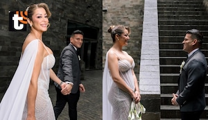 Karla Tarazona y Christian Domínguez comparten las imágenes más íntimas de su boda: “Hoy es nuestro también”