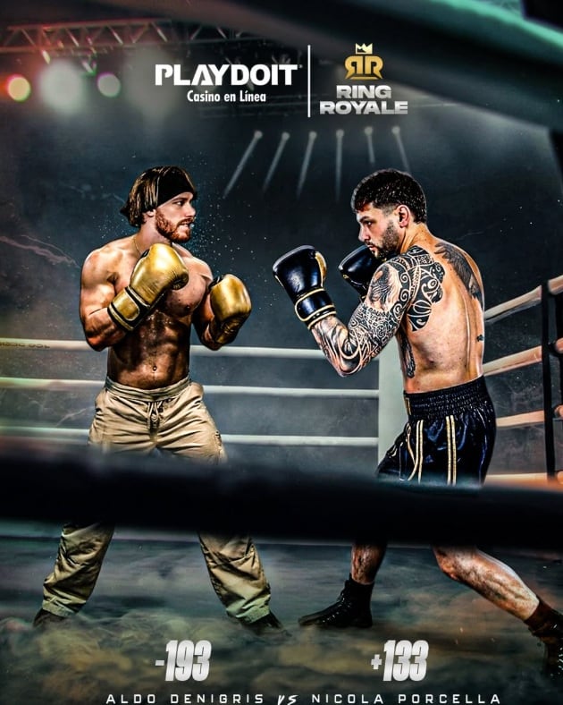 Nicola Porcella vs. Aldo De Nigris se enfrentan en Ring Royale.