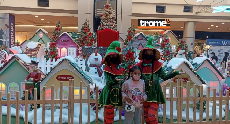 Mall del Sur instalará Villa de Papá Noel con zona de nieve y Plaza Norte ya abrió sus estaciones navideñas. "Mantenemos el optimismo sin dejar de cumplir medidas de bioseguridad”, indicaron a nuestro diario. (Isabel Medina / Trome)