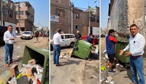 Alcalde del Rímac encara a hombre que regó basura en calle