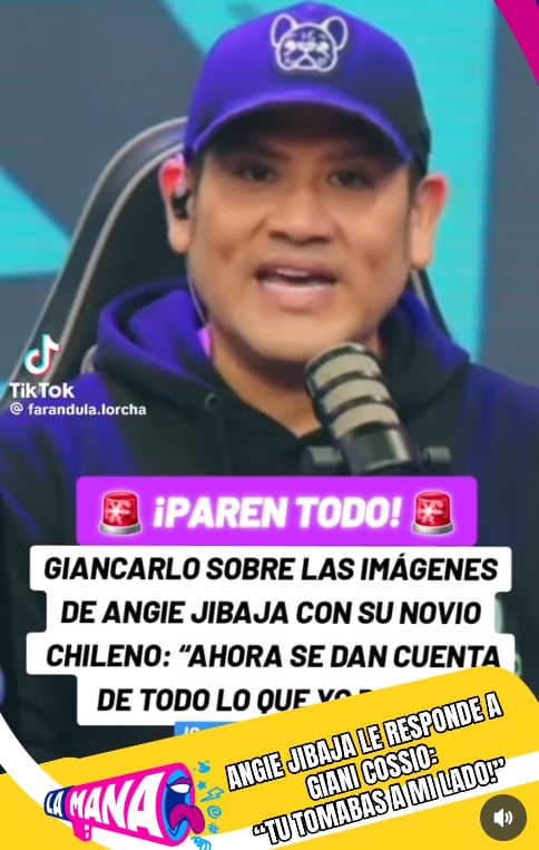 Tras imágenes de Angie Jibaja en zona roja de La Victoria, su examigo Giancarlo Cossío arremetió contra su novio chileno.