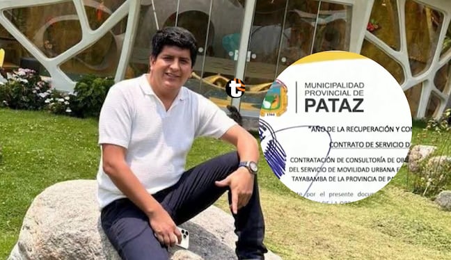 Vínculos de la familia de Jenss Lara con obras públicas en Pataz