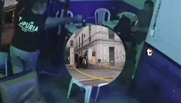 TROME | Policía asesinado con su propia arma en bar clandestino del Cercado de Lima. Video: Panamericana
