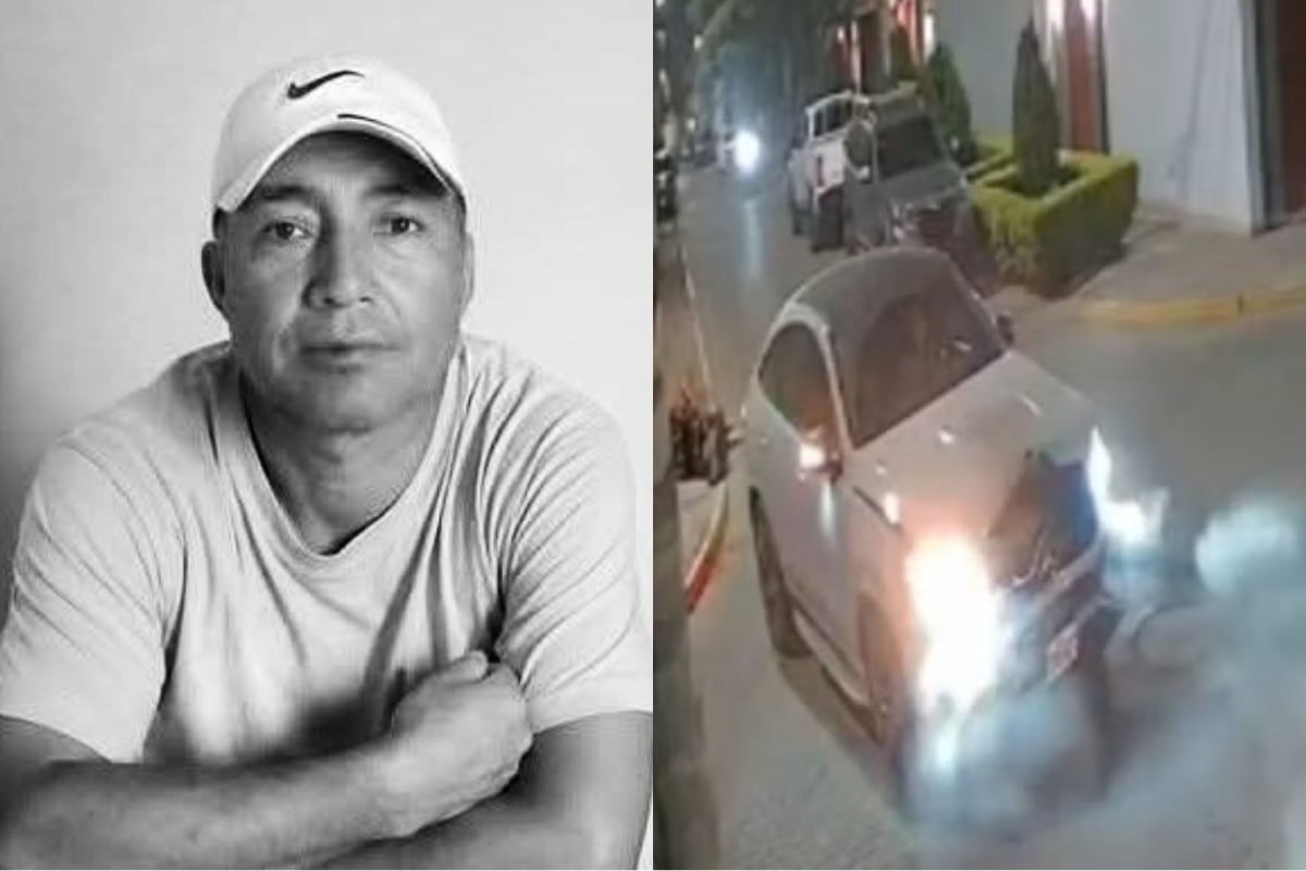 El accidente ocurrió en la calle Las Capullanas, donde el agente de seguridad se encontraba sentado en el exterior de una vivienda al momento del impacto | Foto: Difusión / Composición EC
