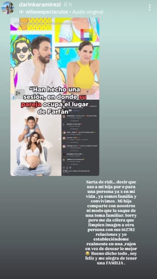 Darinka Ramírez responde con todo a Rodrigo González y Gigi Mitre y niega usar a hija de Jefferson Farfán.