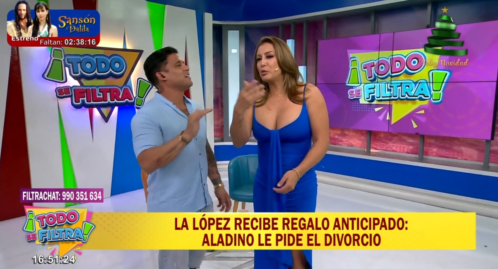 Christian Domínguez incómodo con broma de Karla Tarazona sobre Pamela López.