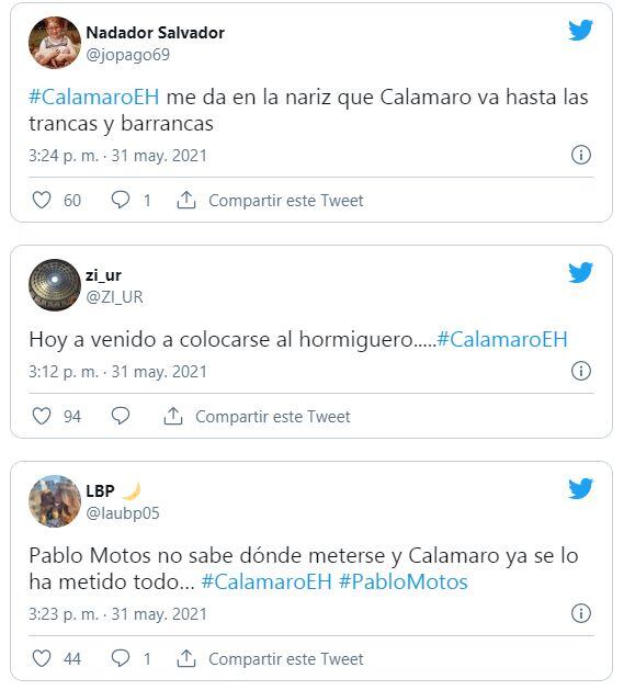 La reacción de las redes sociales sobre el comportamiento de Andrés Calamaro (Foto: Twitter)
