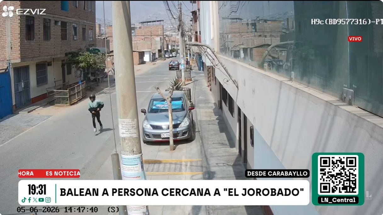 Cámaras captaron al sicario huyendo a toda velocidad. Foto: Latina