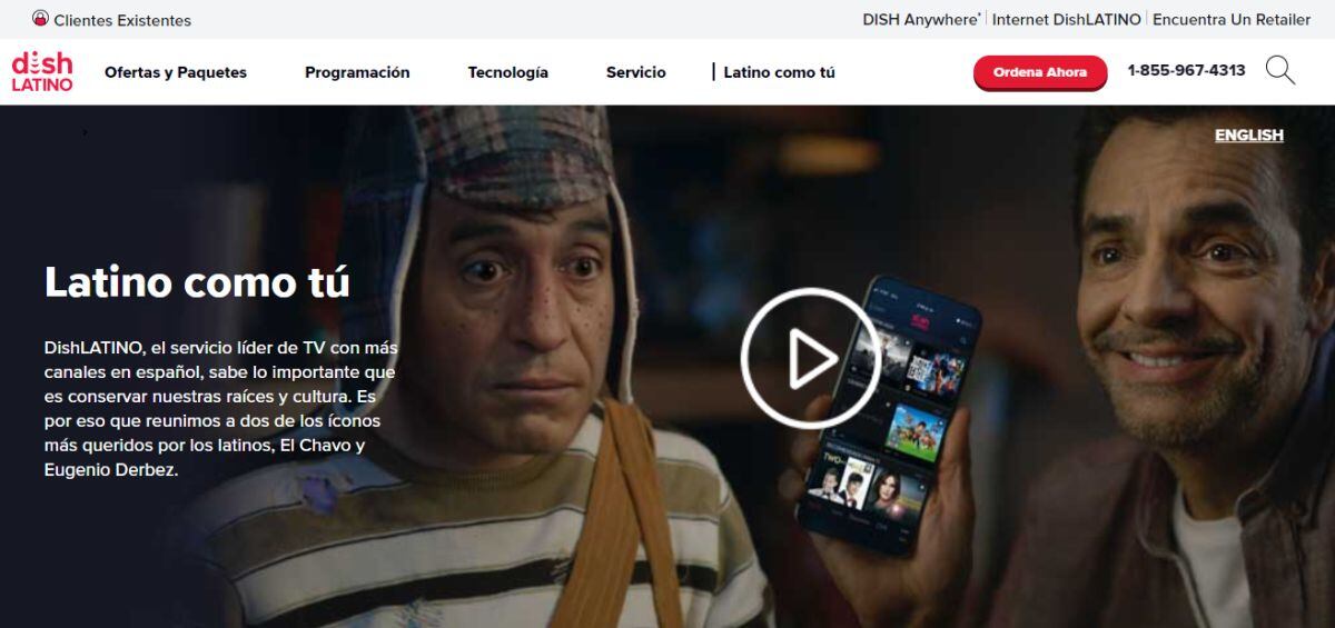 Dish Latino puso a dos de los íconos más queridos por los latinos: El Chavo y Eugenio Derbez” en su portada (Foto: latinocomotu.com)