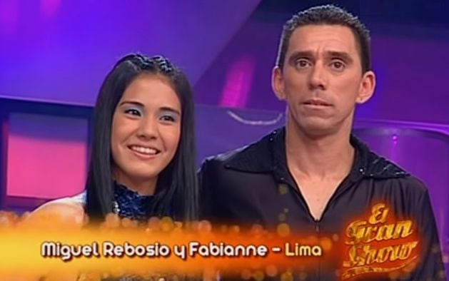 Fabianne Hayashida y Miguel 'Conejo' Rebosio en la tercera temporada de 'Reyes del Show' en 2010. (Foto: Captura)
