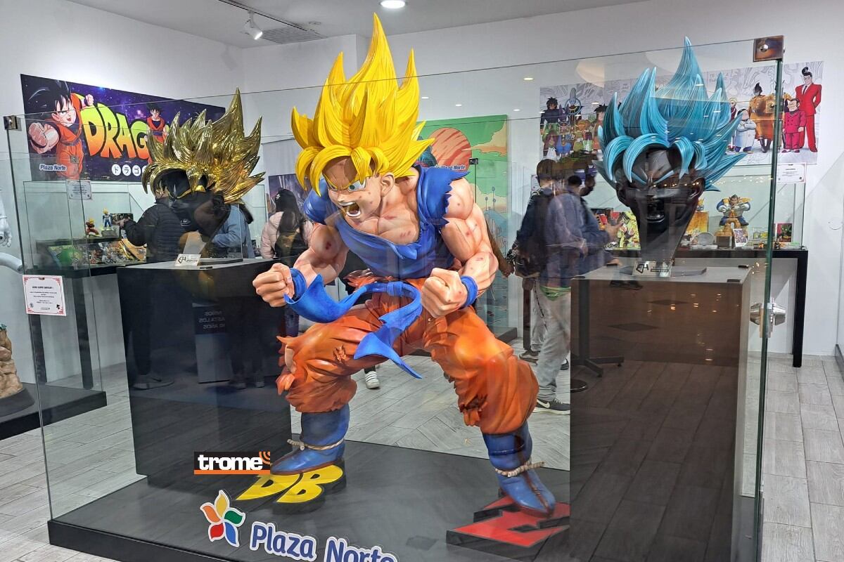 Primer Museo de Dragon Ball abrió sus puertas en Plaza Norte y sorprende con las obras del escultor Ronald Martinez. (Entrevista: Isabel Medina / Trome)