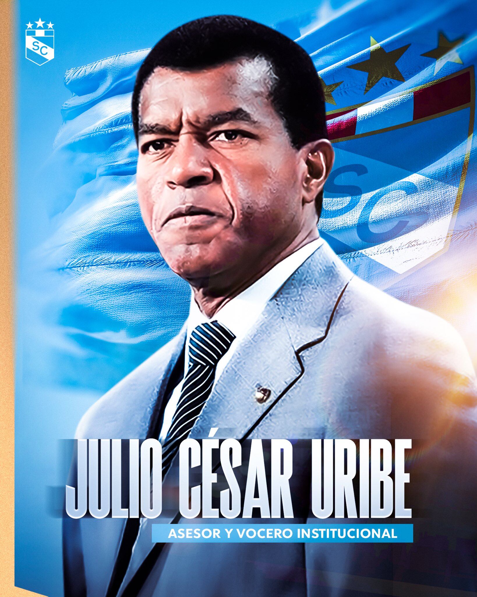 Julio César Uribe es el nuevo Asesor y Vocero Institucional del Sporting Cristal. (Foto: Sporting Cristal)