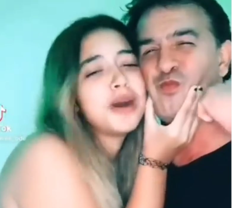 Farid Ode y su hija mayor Gamille Ode Sánchez.