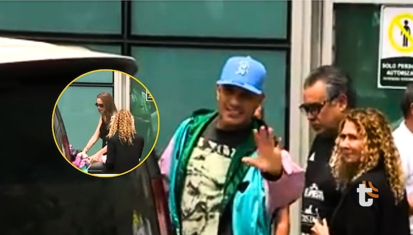 Paolo Guerrero llegó a Lima junto a Ana Paula consorte y sus hijos