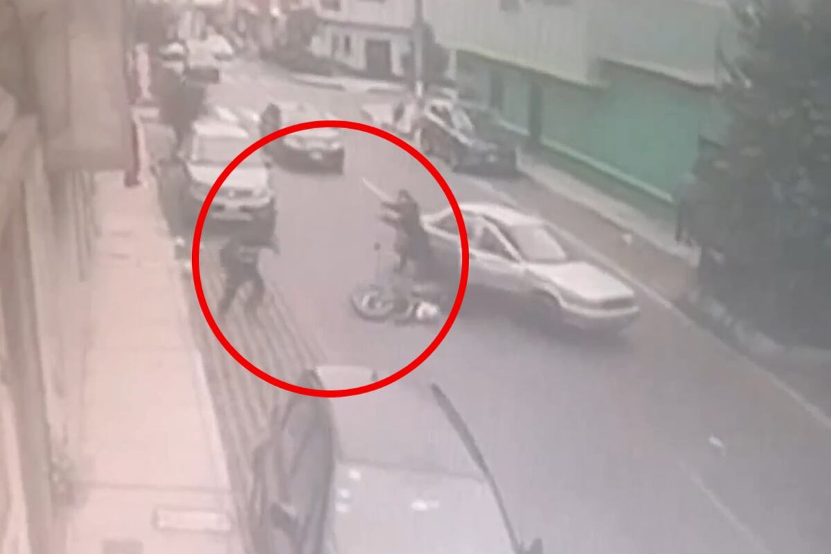 Cámaras de seguridad grabaron todo el asalto y secuestro.