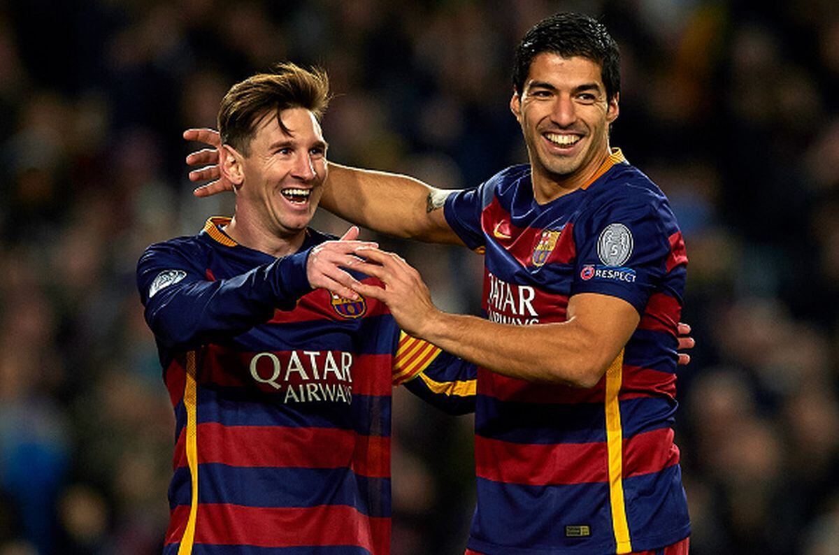 1. Luis Suárez (59) y Lionel Messi (41) | Club: FC Barcelona | Temporada: 15/16 | Goles en total: 100. (Getty)