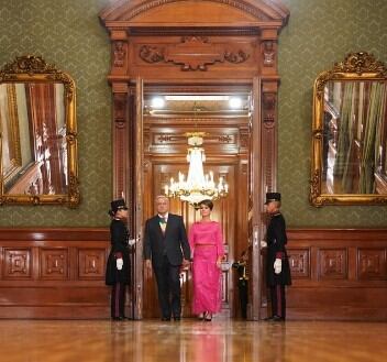 AMLO y Gutierrez recibieron críticas positivas durante el desarrollo protocolar (Foto: Beatriz Gutierrez Müller / Instagram)