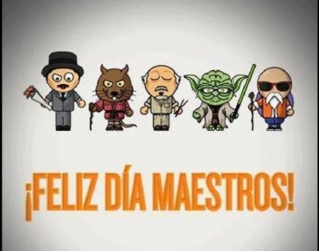Feliz Día a todos los maestros. (Twitter)