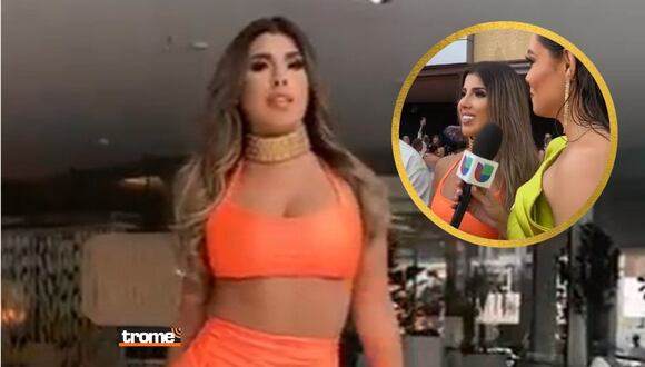 TROME - Yahaira Plasencia fue entrevistada por Univisión en alfombra roja de los Premios Juventud 2022