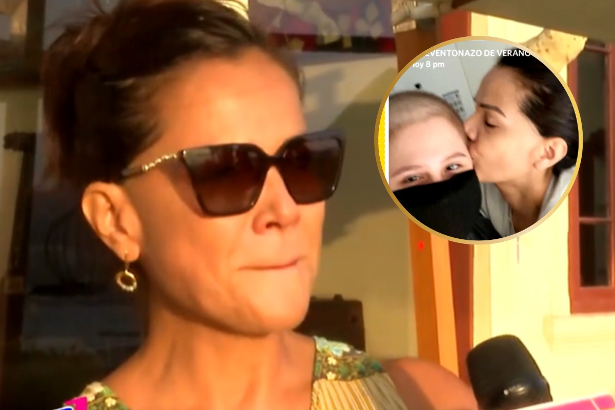 Mónica Sánchez y su hija menor