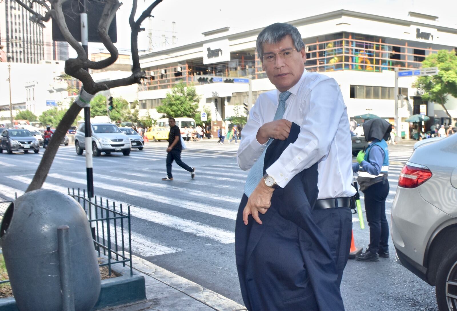 Wilfredo Oscorima asistió a la Fiscalía.