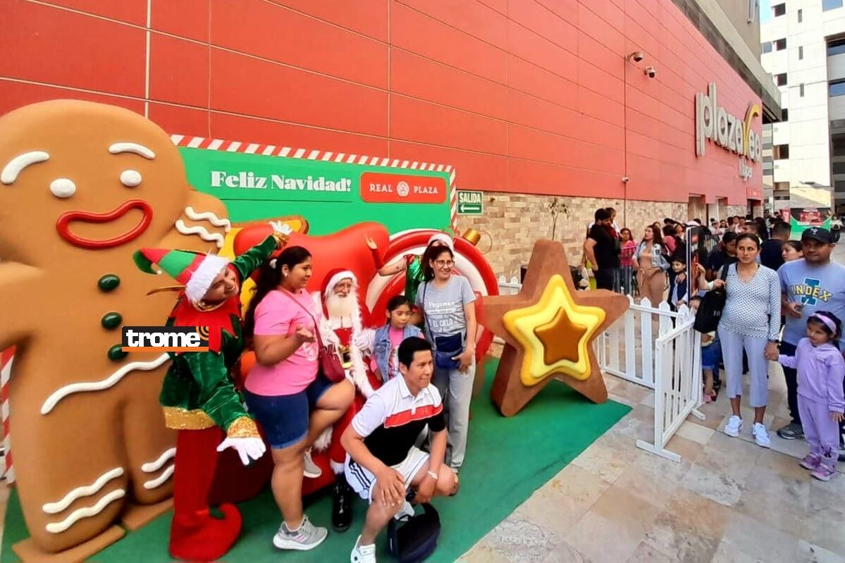 La temporada navideña trae al clásico personaje en nuevas atracciones que reúnen espíritu de alegría y unión. (Real Plaza / Isabel Medina / Trome).