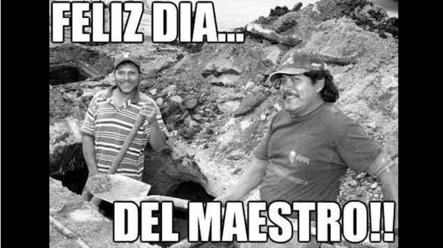 Feliz Día a todos los maestros. (Twitter)