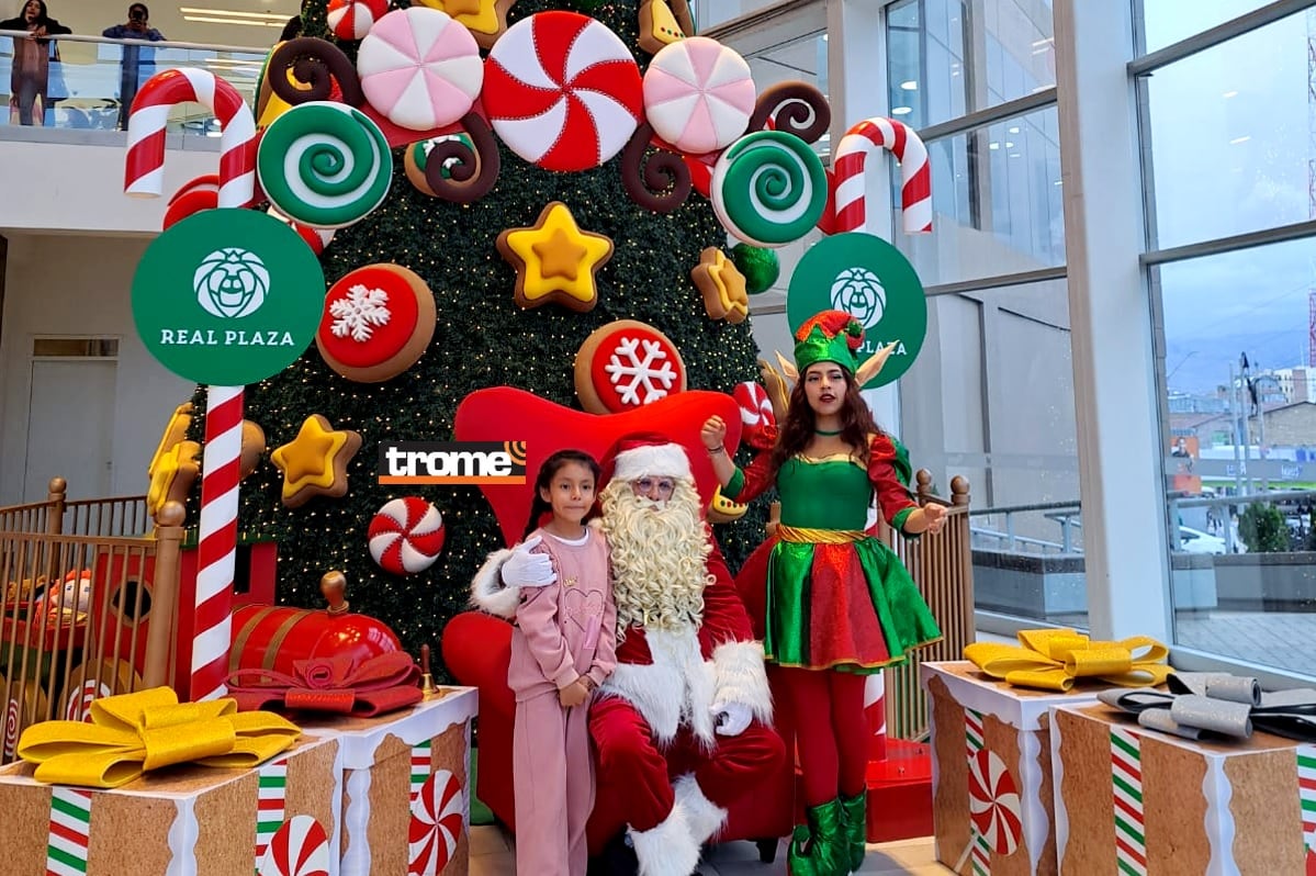 La temporada navideña trae al clásico personaje en nuevas atracciones que reúnen espíritu de alegría y unión. (Real Plaza / Isabel Medina / Trome).