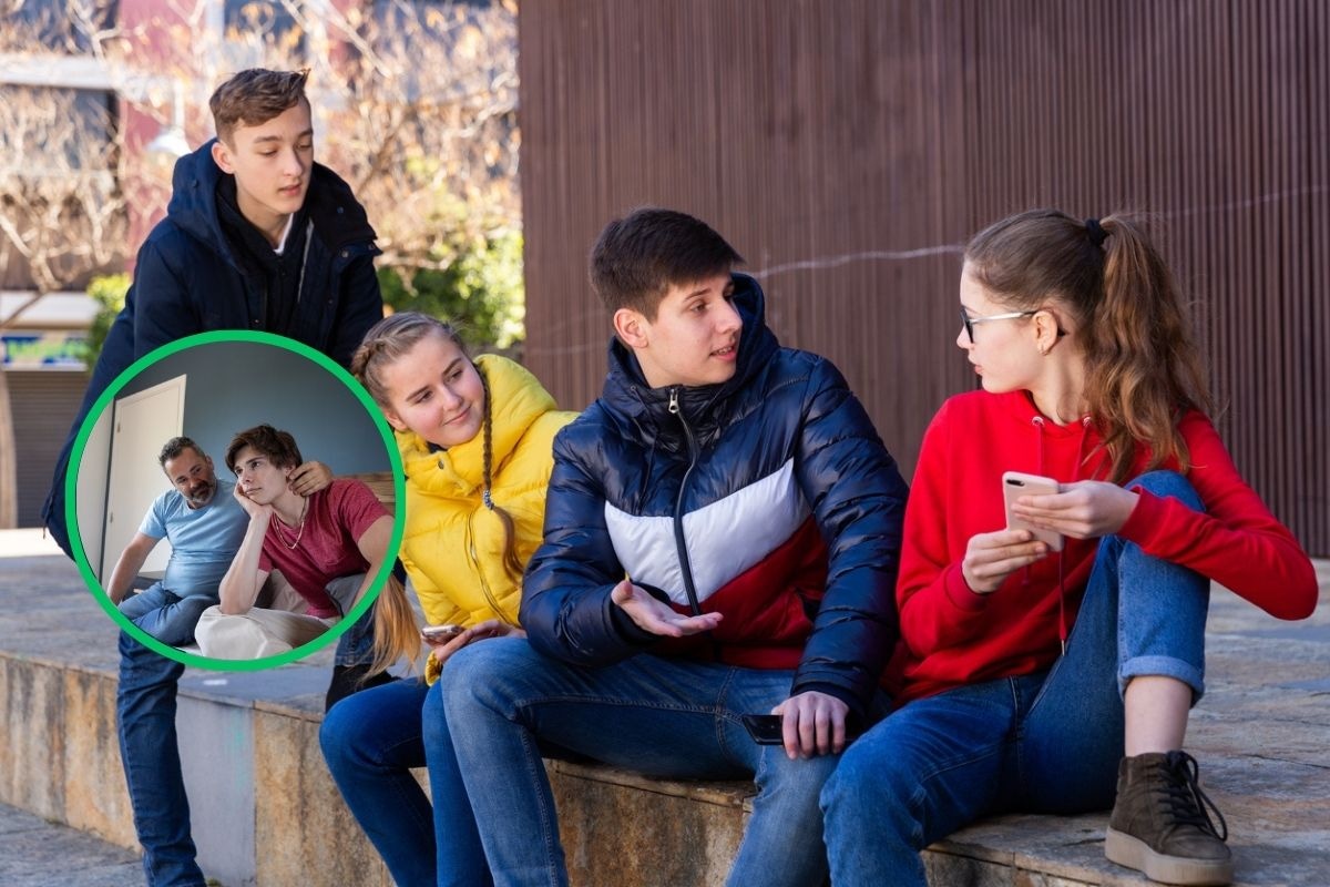 Los adolescentes están especialmente influenciados por sus amigos. Fotos: Composición / iStock.