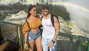Mario Irivarren y Onelia Molina viajaron para conocer las Cataratas de Iguazú
