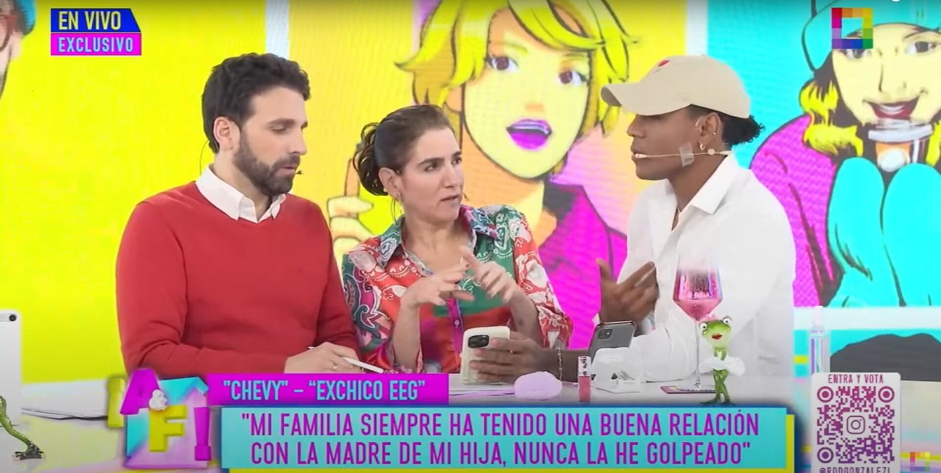 Exchico reality estuvo en el set de 'Amor y Fuego'.