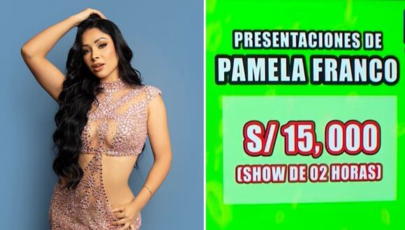 ¿Cuánto facturó Pamela Franco el último fin de semana?