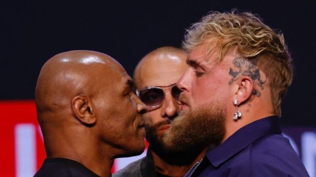 Jake Paul vs. Mike Tyson. (FOTO: AFP)