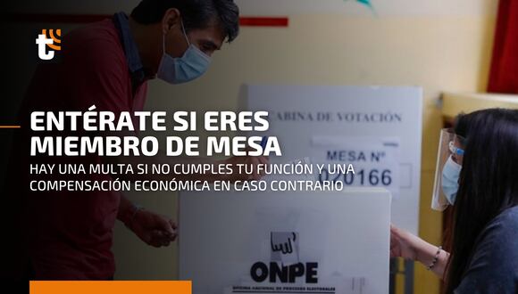 ONPE: consulte AQUÍ si es miembro de mesa para las próximas Elecciones Regionales y Municipales 2022