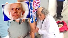 “Volver al futuro” en Mundialito de El Porvenir: así apareció el dr. Emmett Brown del fútbol callejero