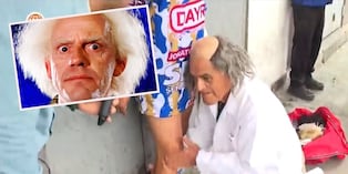 “Volver al futuro” en Mundialito de El Porvenir: así apareció el dr. Emmett Brown del fútbol callejero