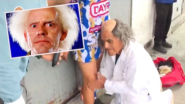 “Volver al futuro” en Mundialito de El Porvenir: así apareció el dr. Emmett Brown del fútbol callejero
