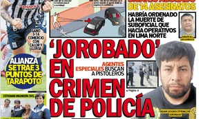 ‘JOROBADO’ EN CRIMEN DE POLICÍA