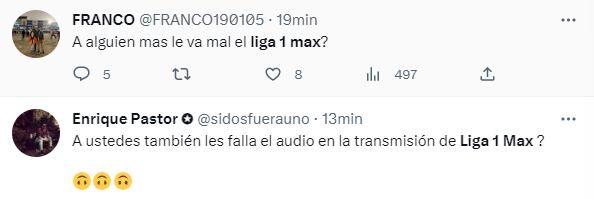 Aficionados se mostraron molestos por las constantes fallas técnicas en la transmisión de Liga 1 Max del U vs. UTC. Foto: Captura.