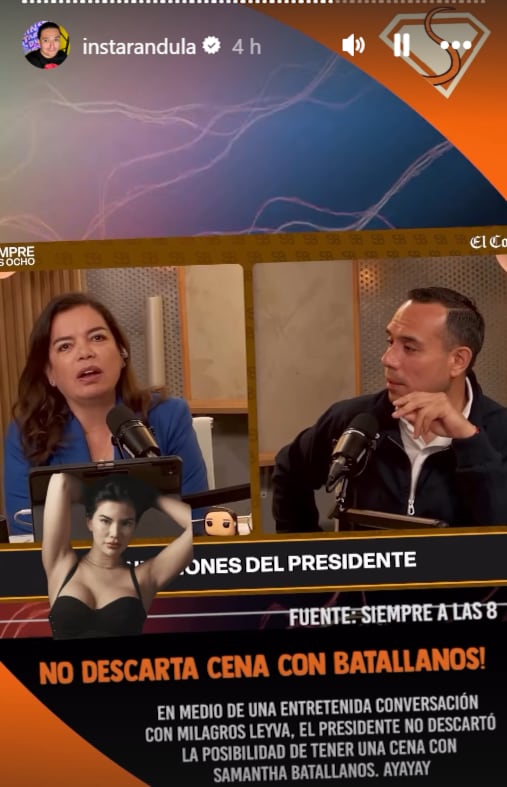 Presidente José Jerí es consultado por Samantha Batallanos en entrevista con Milagros Leiva.