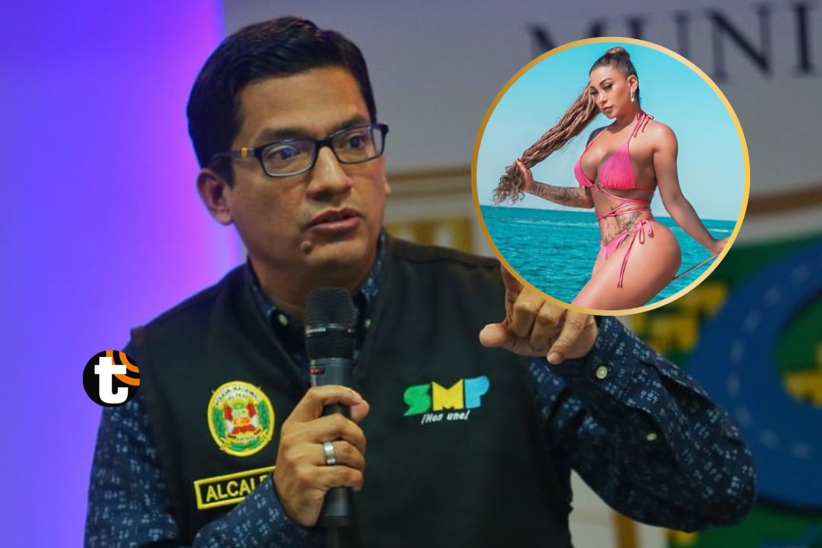 Alcalde de SMP y Paula Arias