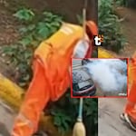 ¡Impactantes imágenes! Trabajadora de limpieza se salva tras detonación de explosivo en Surco