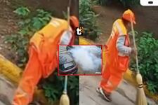 ¡Impactantes imágenes! Trabajadora de limpieza se salva tras detonación de explosivo en Surco