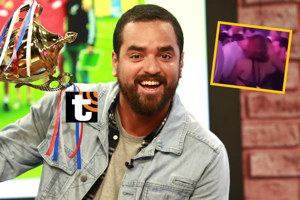 Franco Cabrera ampayado besándose con Alex Bejar