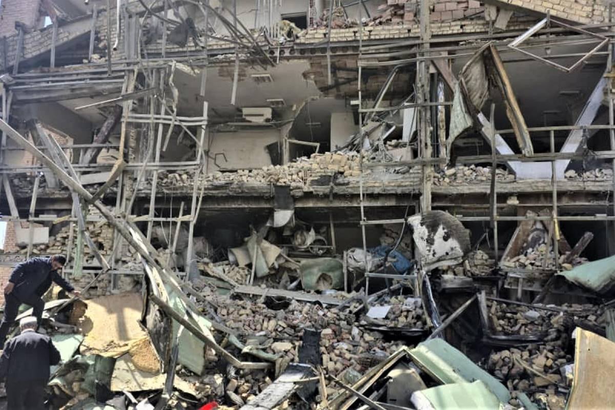 Ola devastadora de los Estados Unidos en Teherán. (Foto: EFE/ Aydin Shayegan)