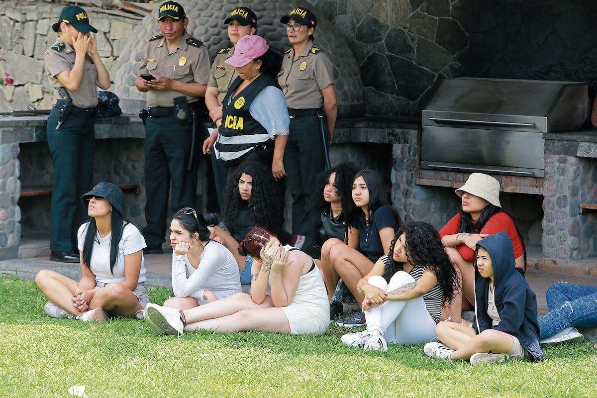 Venezolanos capturados en Pachacamac