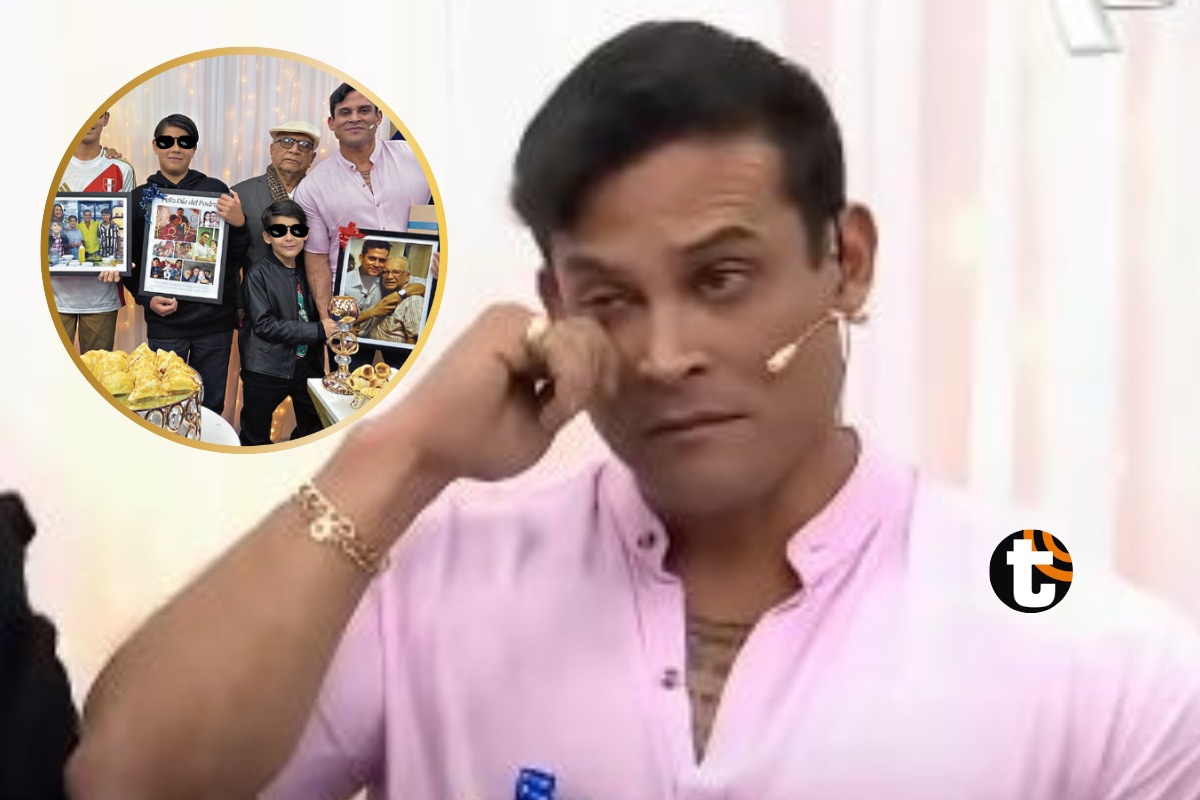 Christian Domínguez y sus hijos