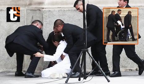 ¡Tensión en Palacio! Miembro de la Marina se desmaya antes de ceremonia de reconocimiento de la president...